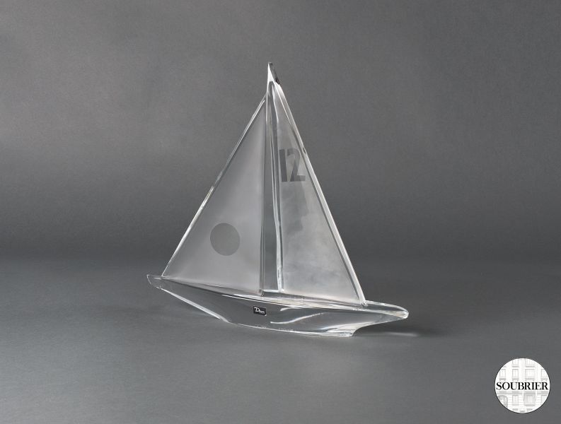 Crystal sailboat