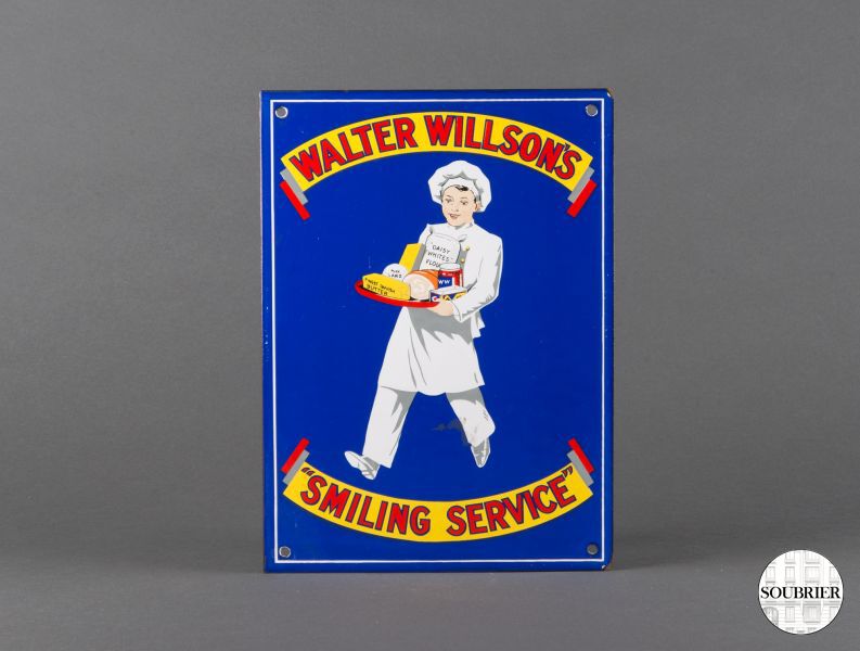 Walter Willson's Enamel Sign