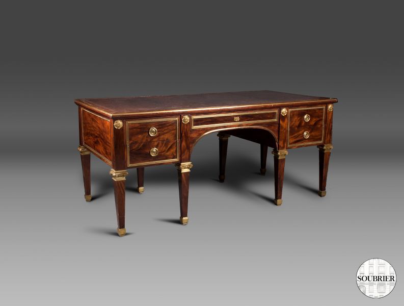 Louis XVI mahogany desk