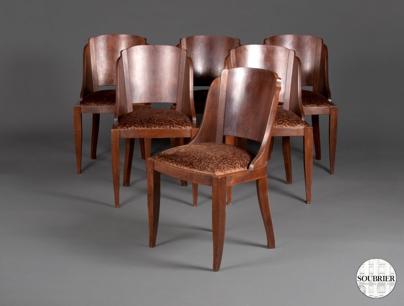 6 Art Deco chairs