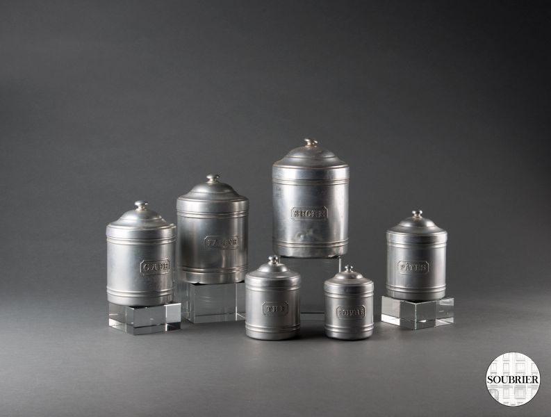 Aluminium canisters set