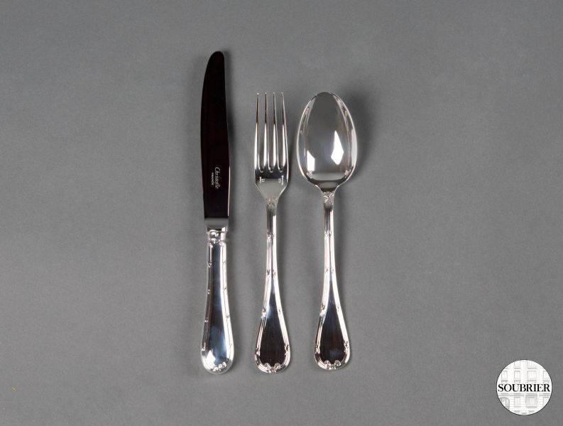 Ribbon silverplated cutlery set