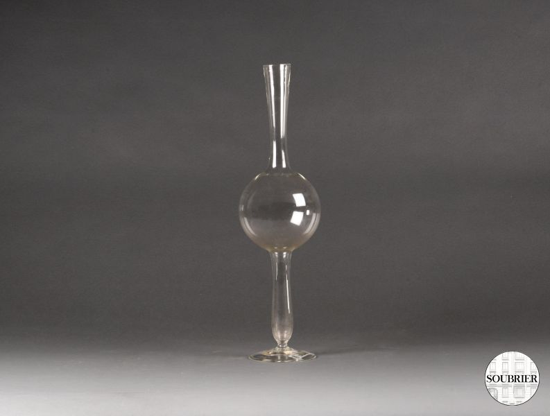 Long Neck Glass Vase with a ball