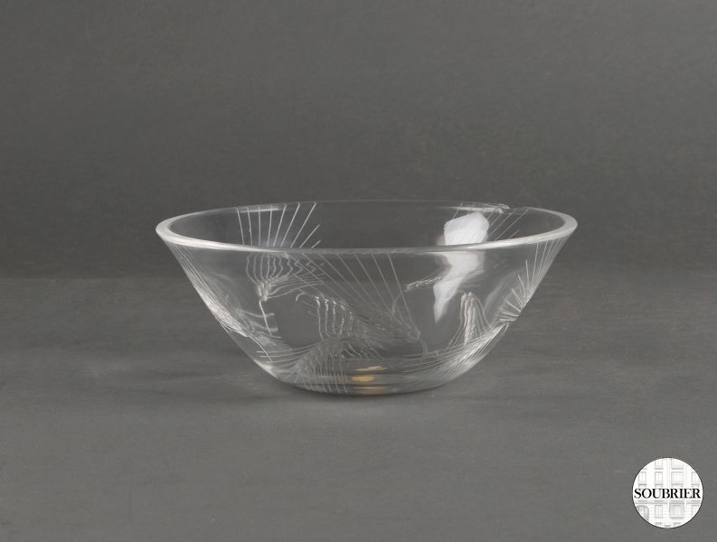 Lalique ear of wheat bowl