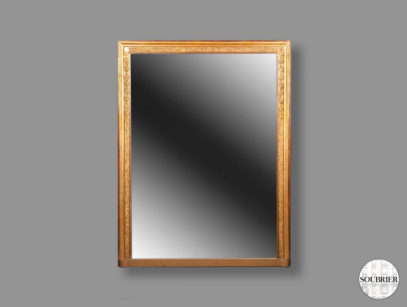 Golden frame mirror