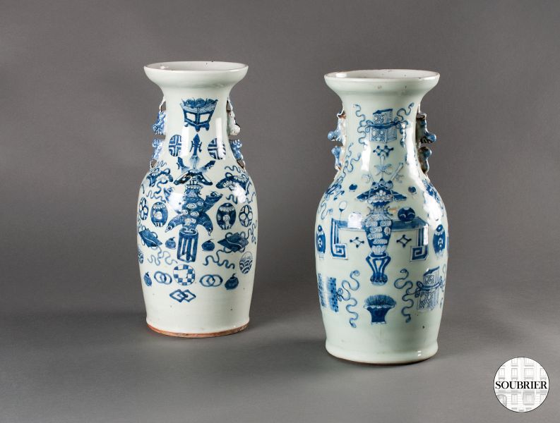 Deux vases chinois