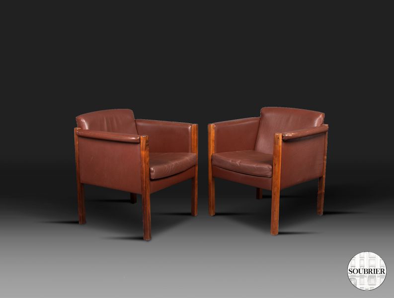 Two modern armchairs