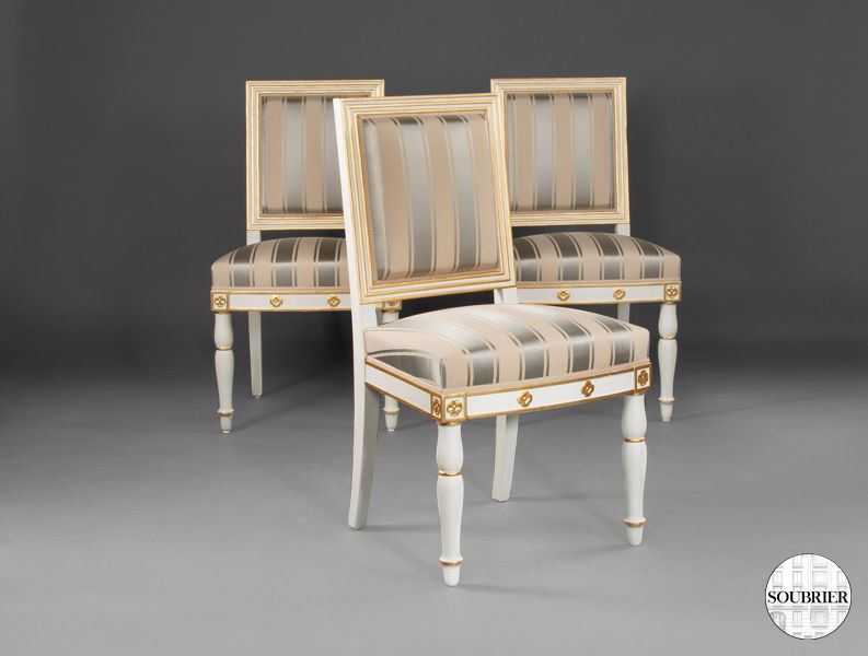 3 Empire chairs