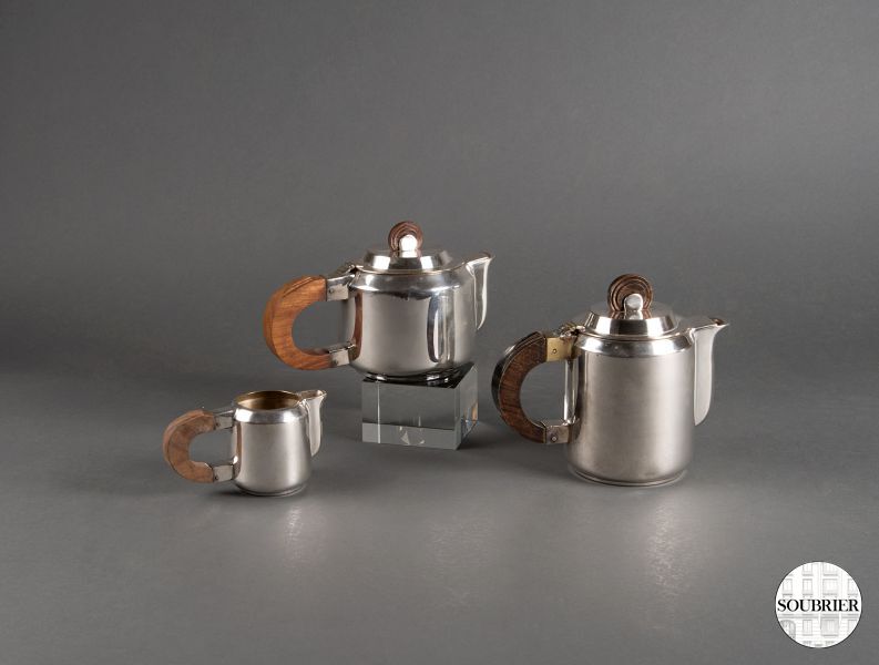 Coffeepot, teapot and creamer
