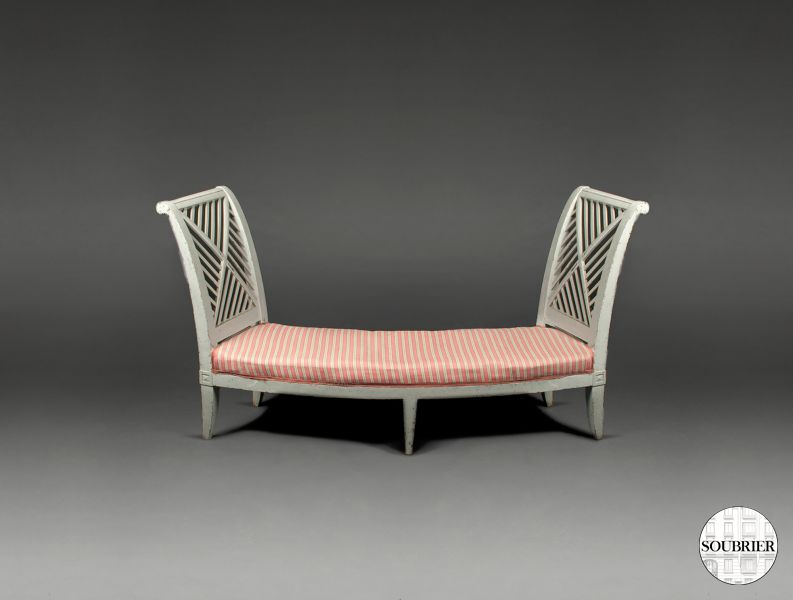 Banquette courbe rose