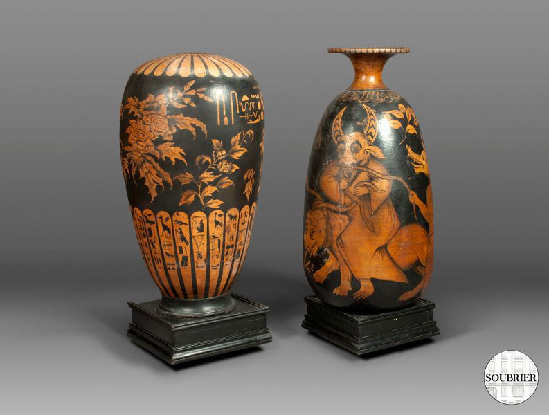 Etruscan vases decorations