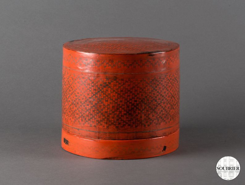 red lacquer chinese box