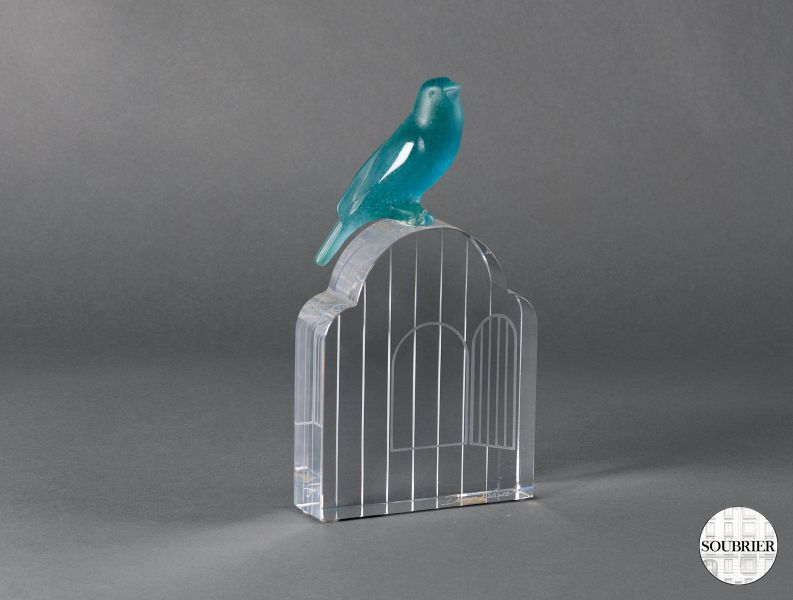 Cage à oiseau en cristal