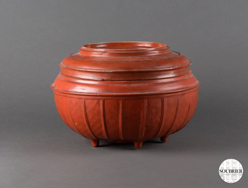 Indian red wooden box