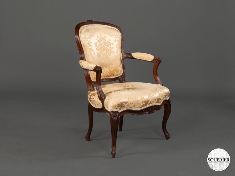 6 fauteuils cabriolet Louis XV