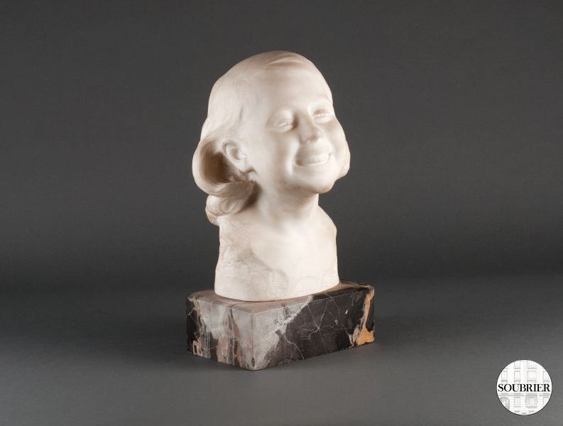 marble sculpture young girl