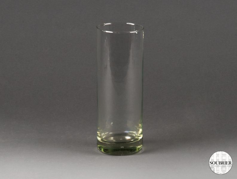 cylindric glass vase