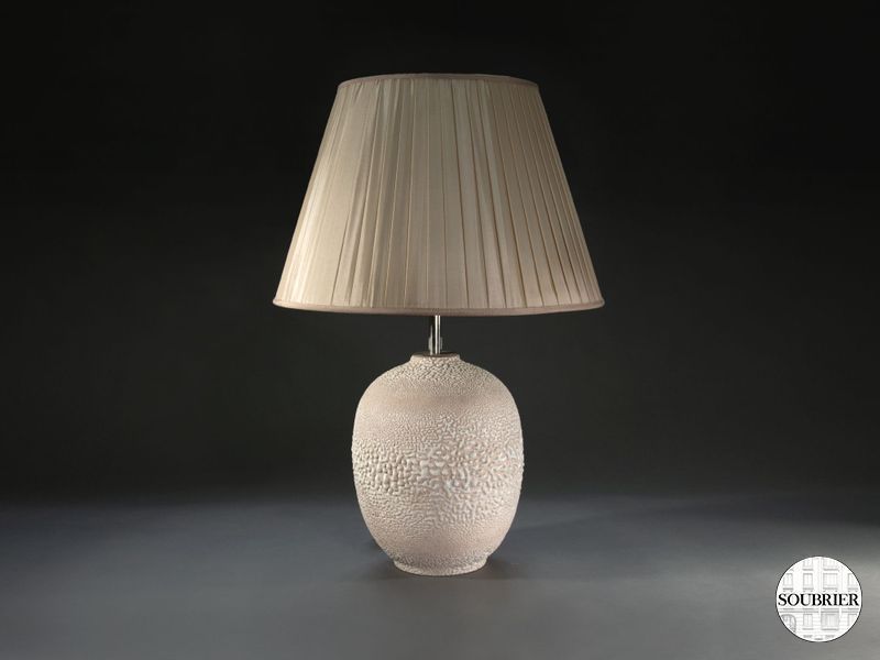 Lampe 1940  blanc grumeleux