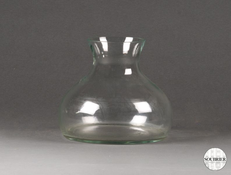 Flared base glass vase