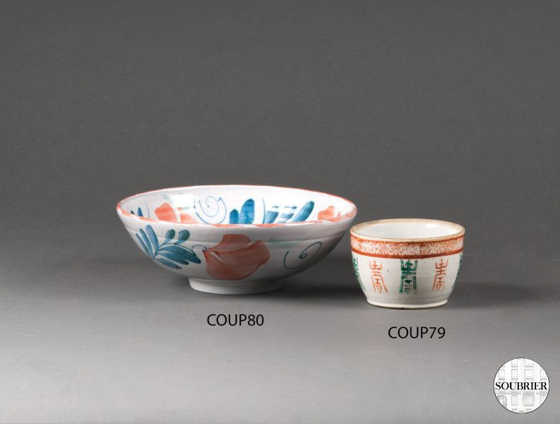 white terra cotta chinese bowls