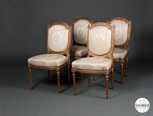 4 chaises Louis XVI