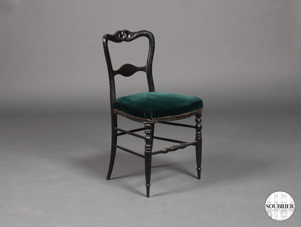Petite chaise bois noir