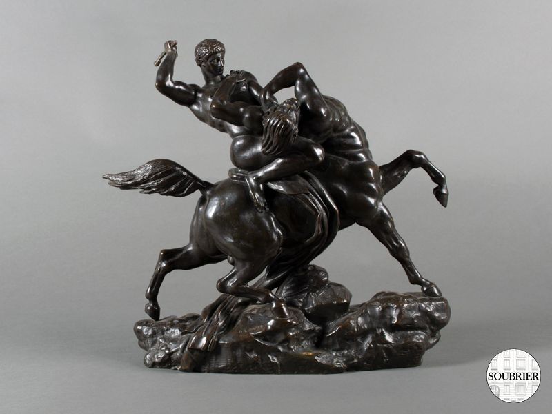 Bronze Thésée et le centaure