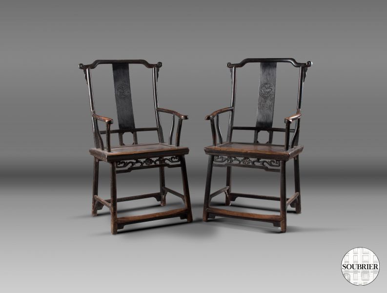 Chinese wooden chairs