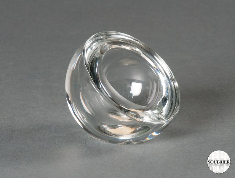 Cendrier en cristal et en boule