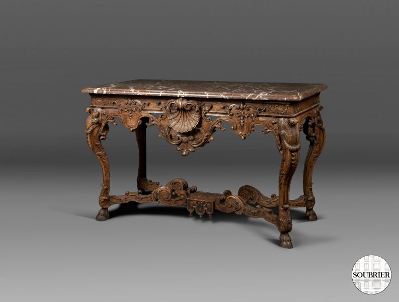 Oak console Louis XIV