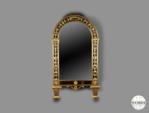 Curved mirror Italian nineteenth