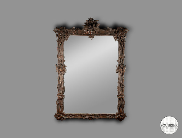 Mirror carved