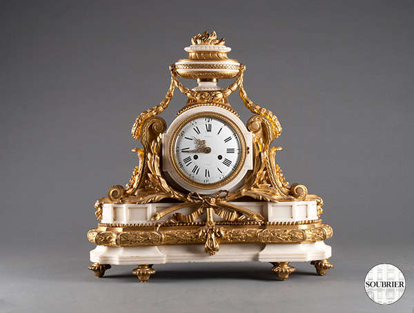Louis XVI marble clock