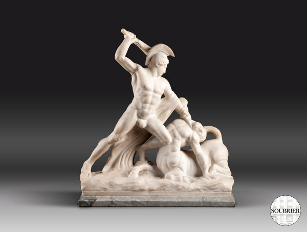 Marble of a Greek warrior