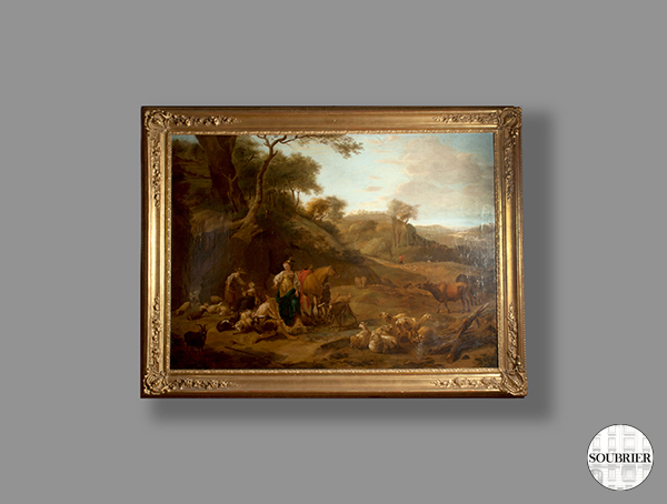 Landscape with various animals