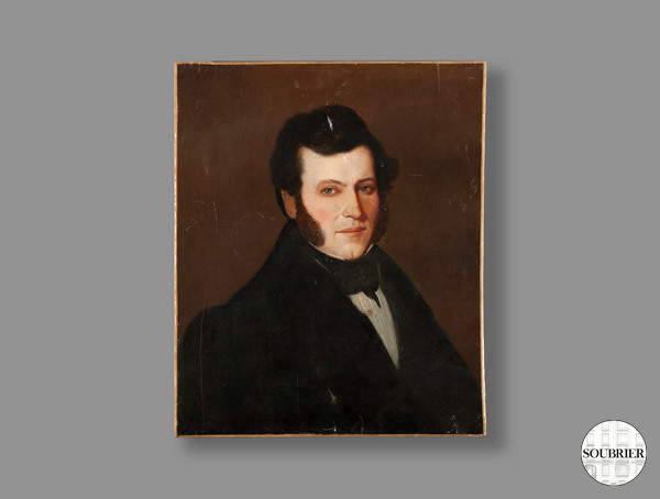 Portrait of man with sideburns