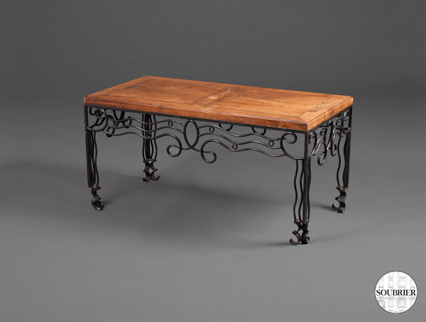 Wrought iron coffee table 1940