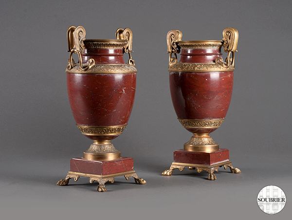 Urn-shaped vases