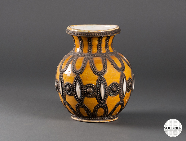 Moroccan stoneware vase