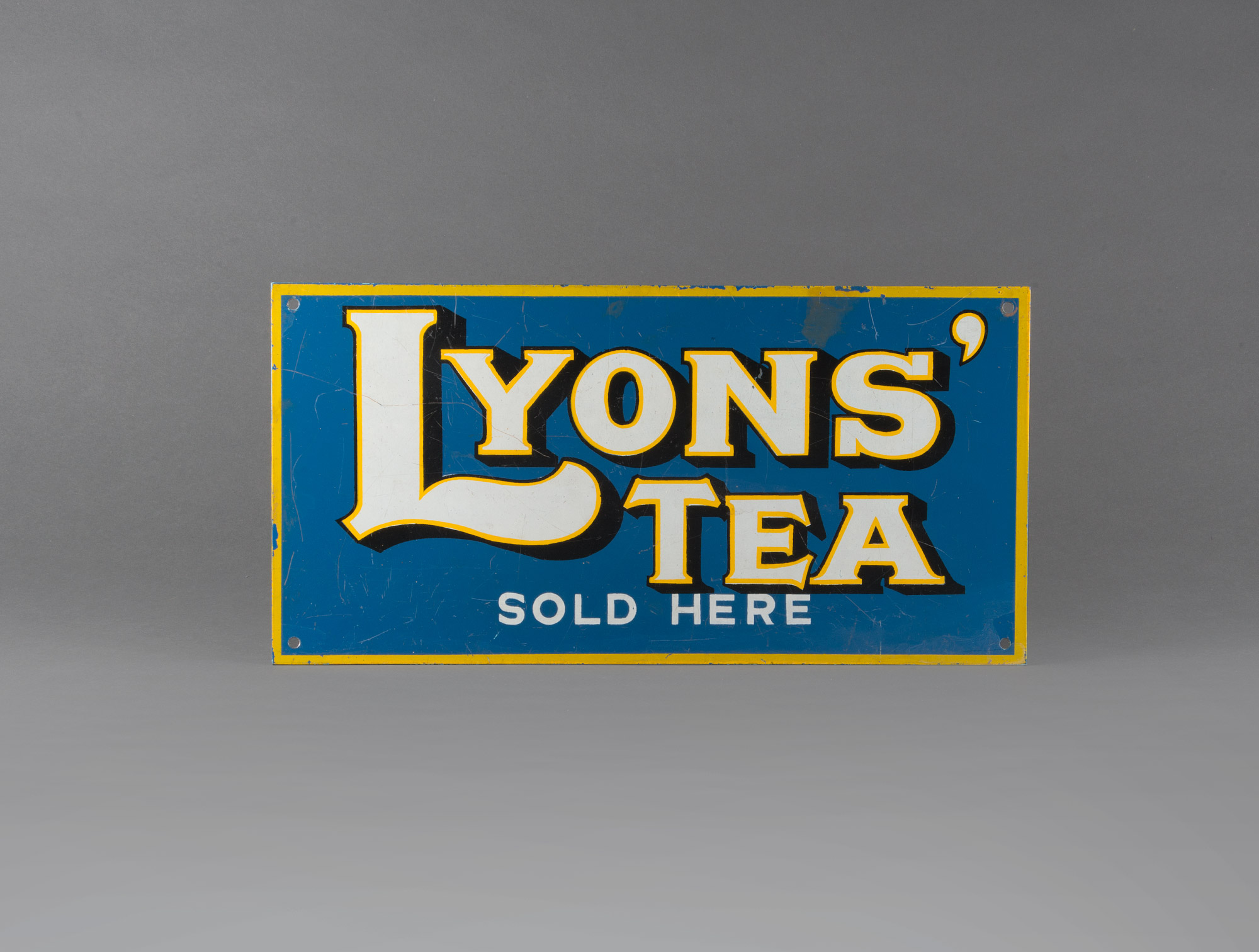 Plaque émaillée Lyons Tea Soubrier Louer Tableaux Divers XXe