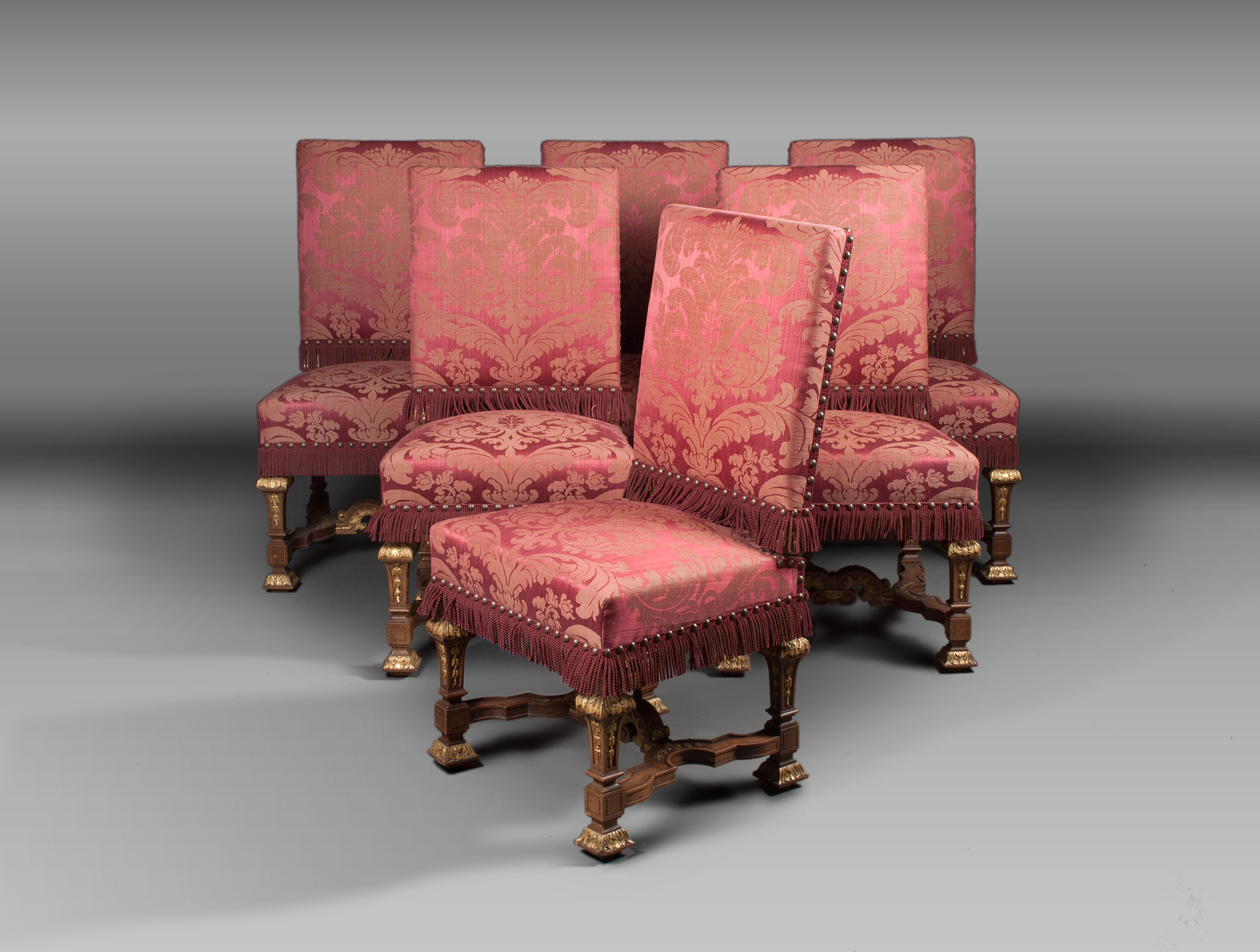 6 Louis XIV chairs Soubrier Rent Seats Chair XVIIth