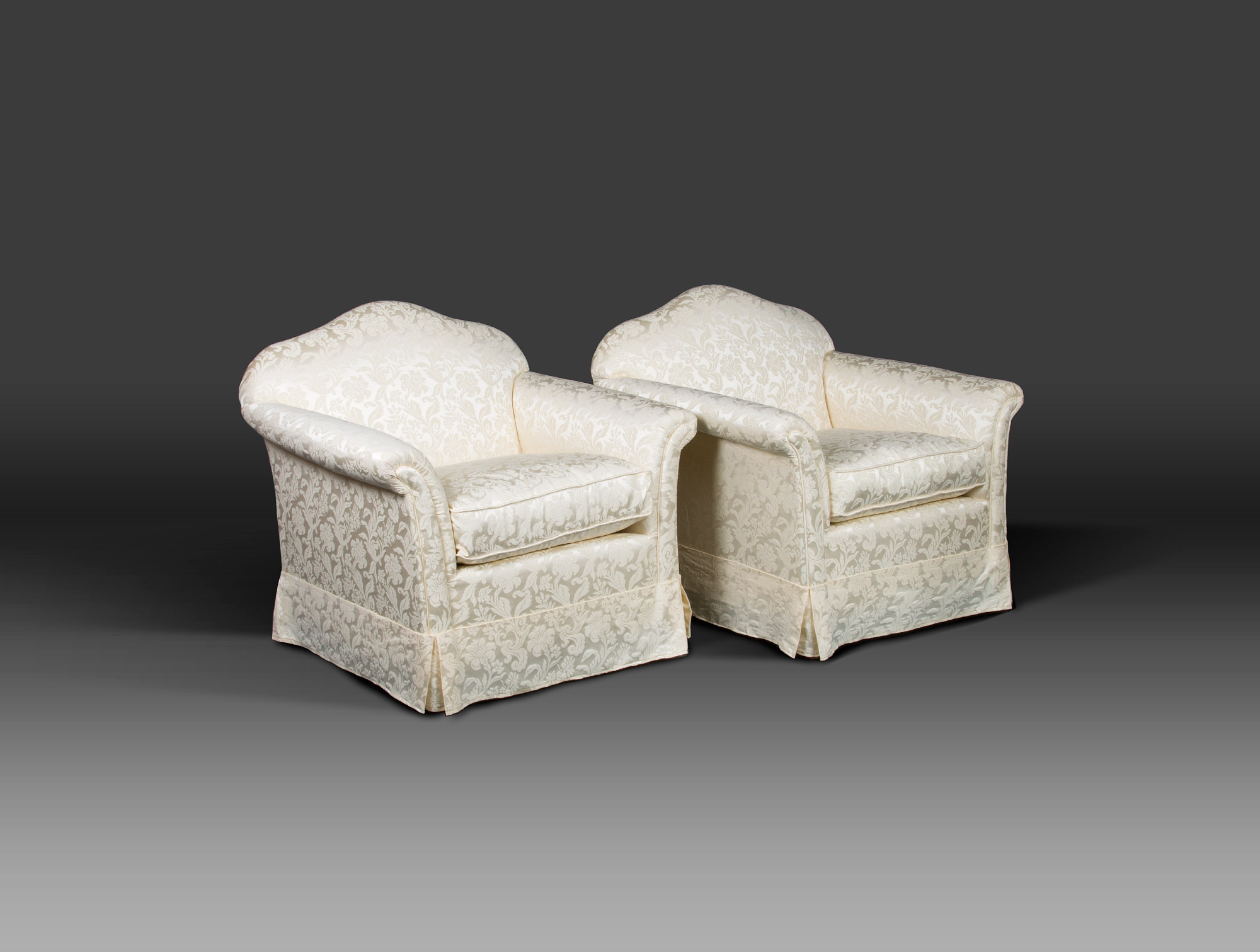 Cream satin living room suite Soubrier Rent Seats Living room suite