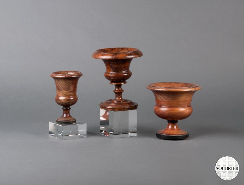 Set of wooden bowls