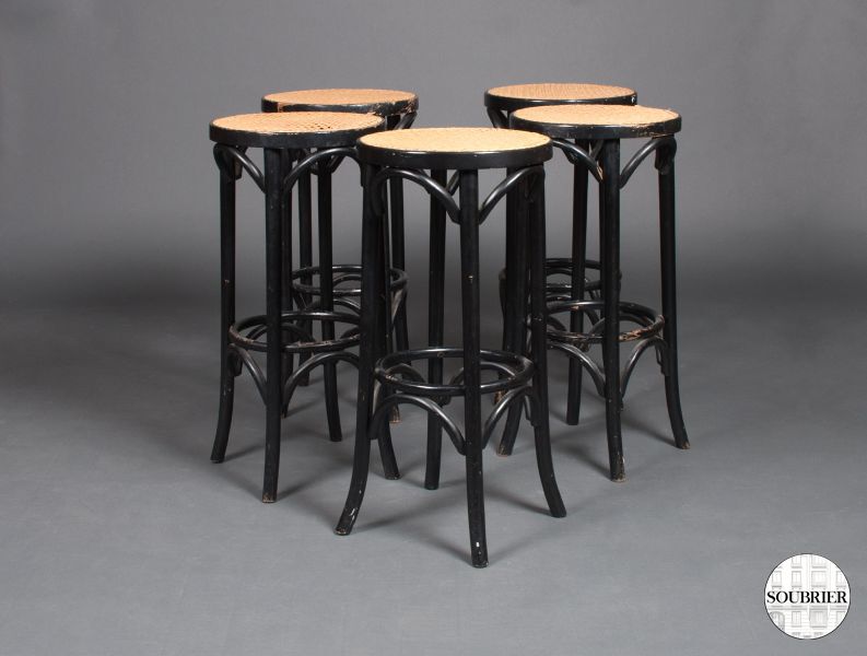 5 tabourets Thonet