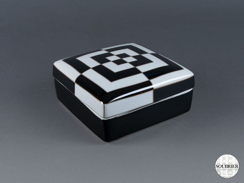 porcelain square box