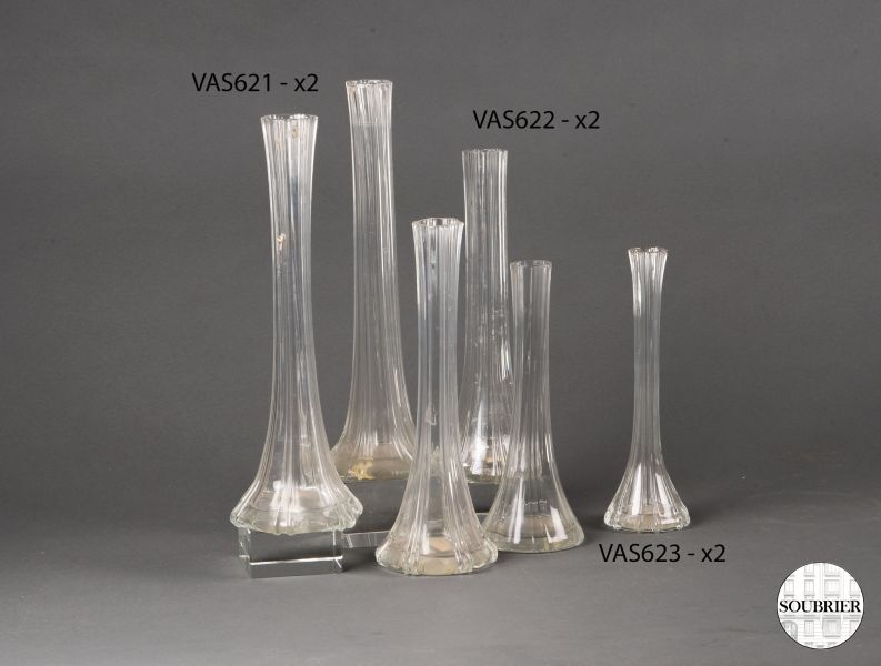 Long Neck Glass Vases
