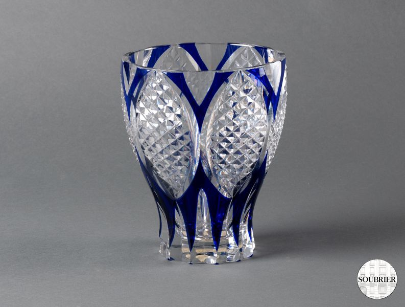 Cut crystal vase