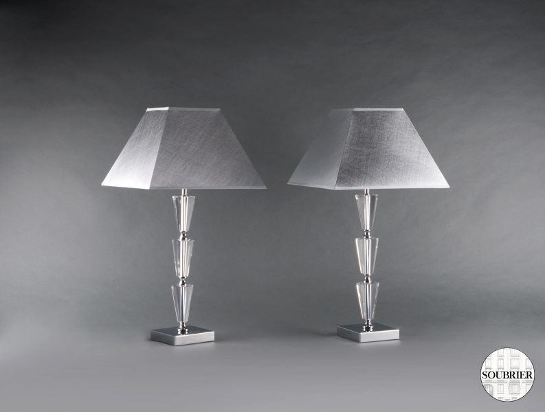 Paire de lampes contemporaines