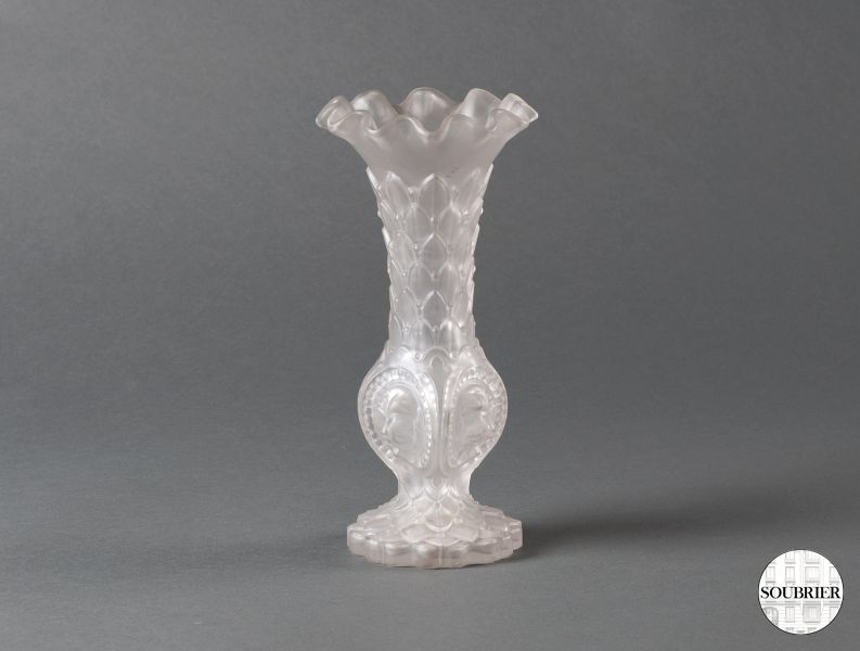 Vase soliflore en tête de chien