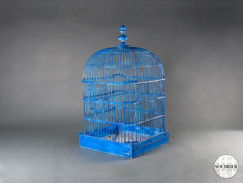 Blue parrot cage